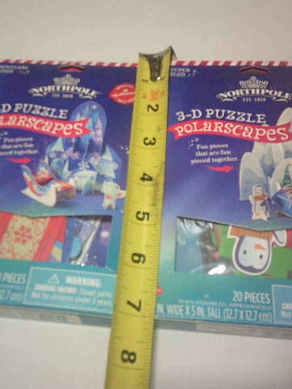 LOT 2 NEW HALLMARK NORTHPOLE 3-D PUZZLES POLARSCAPES 20 PCS EACH AGES 4+ 🧩👦👸